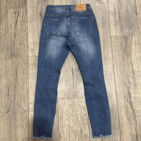 • One Teaspoon • Women’s High Waist Freebird 2 JeansDistressed Bonnie Blue 26