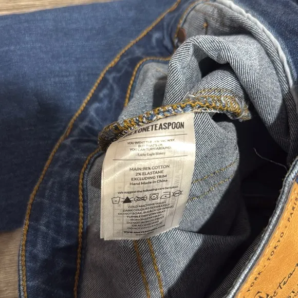 • One Teaspoon • Women’s High Waist Freebird 2 JeansDistressed Bonnie Blue 26