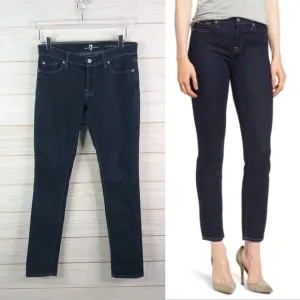 7 For All Mankind Jeans Roxanne Skinny Denim 28