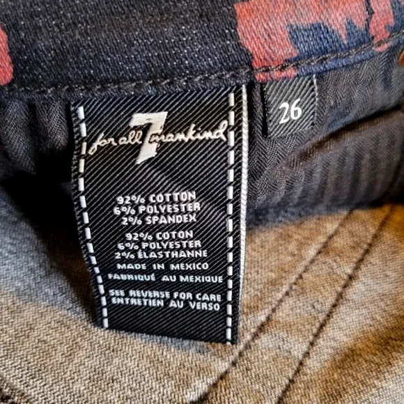 7 For All Mankind Roxanne Skinny Ankle Jeans | 7FAMK Denim | Raw Hem |EUC