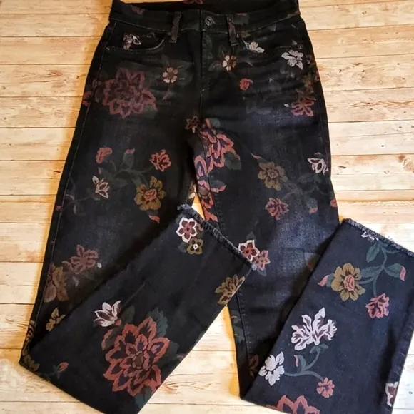7 For All Mankind Roxanne Skinny Ankle Jeans | 7FAMK Denim | Raw Hem |EUC