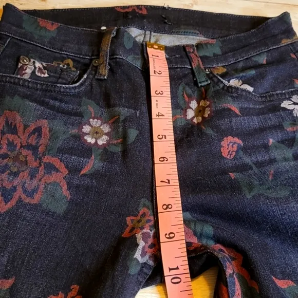 7 For All Mankind Roxanne Skinny Ankle Jeans | 7FAMK Denim | Raw Hem |EUC