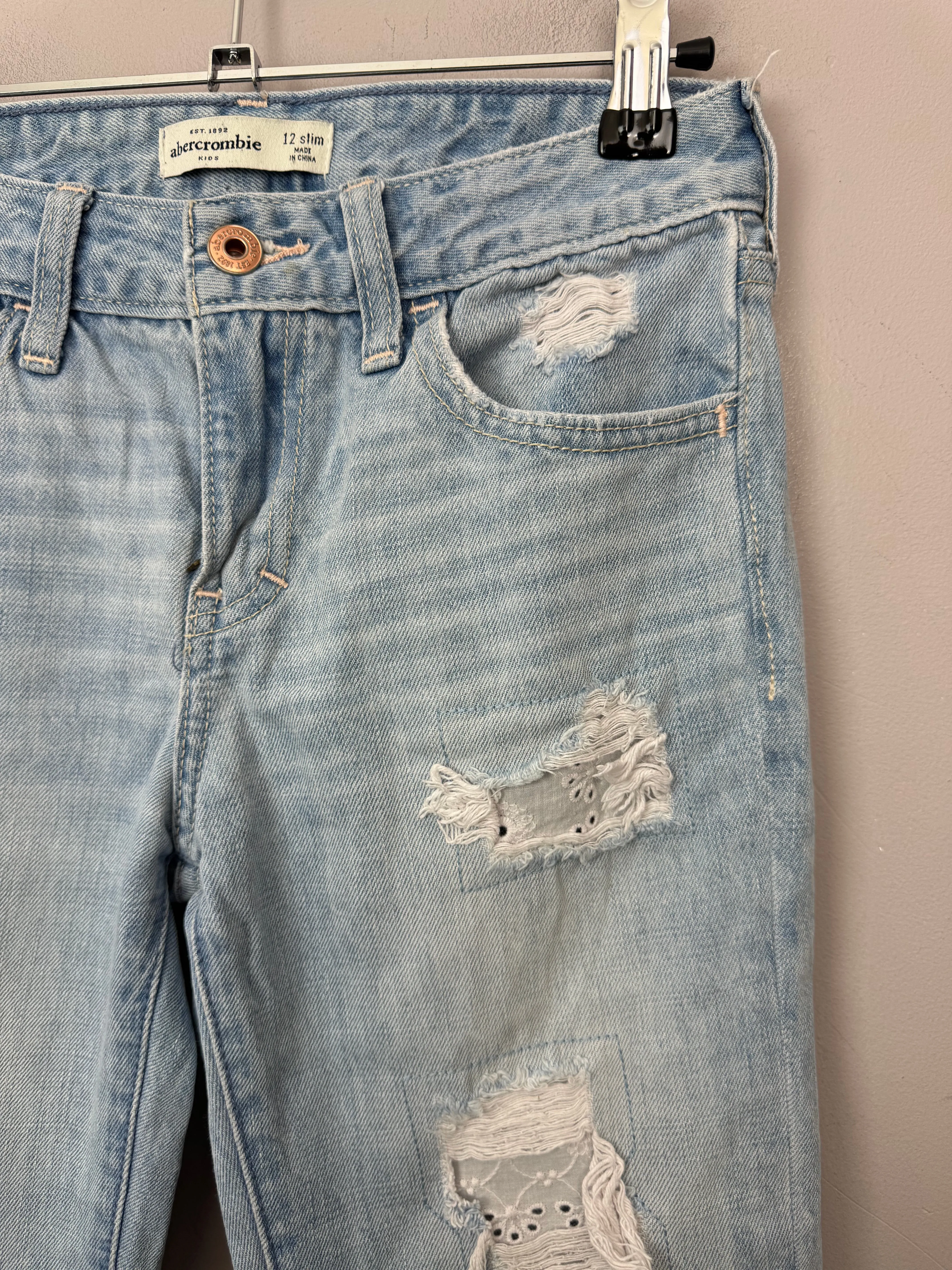 Abercrombie Ripped Jeans 12y Slim