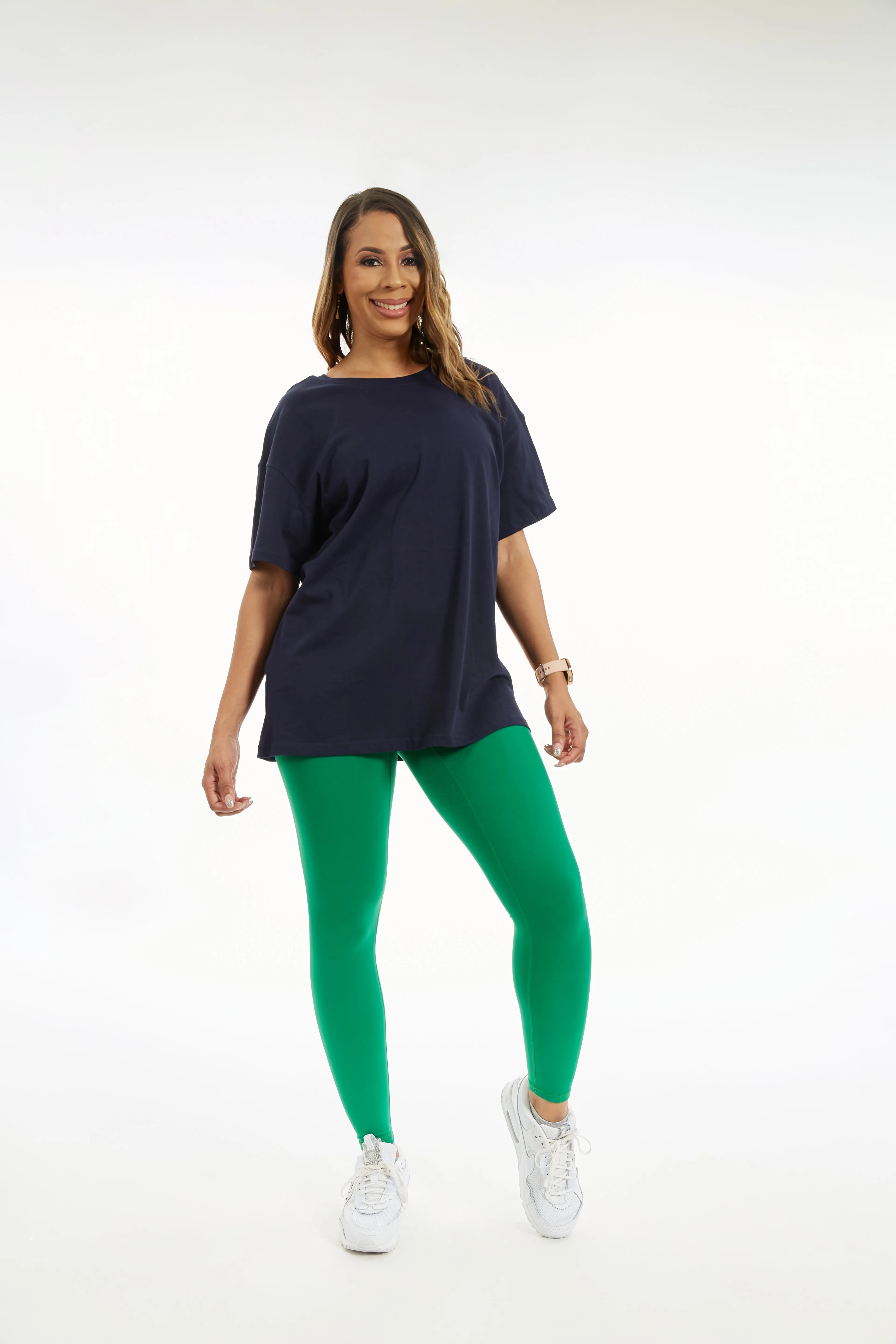 Ada Oversized T-shirt Navy Blue