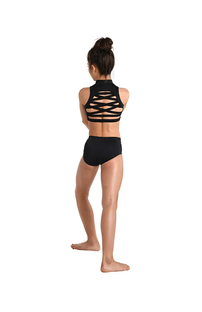 Adult Scuba Zip Crop Top