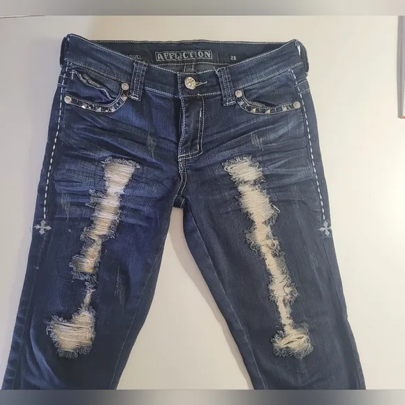 🌺Affliction Raquel Ripped Denim Jeans