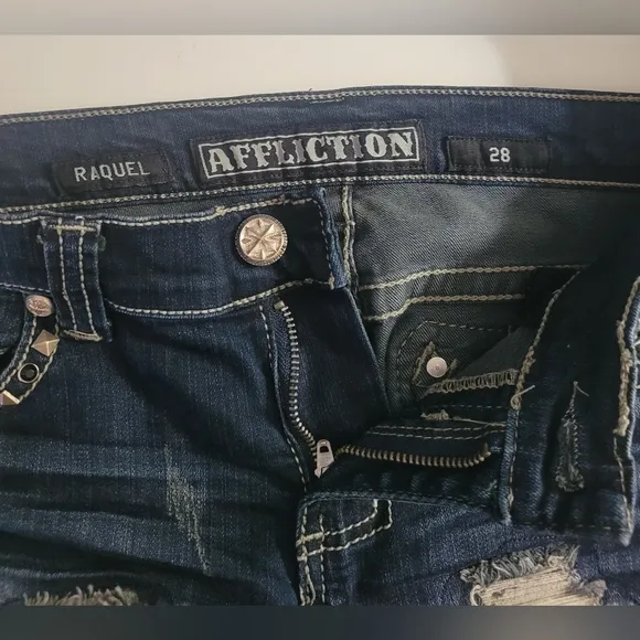 🌺Affliction Raquel Ripped Denim Jeans