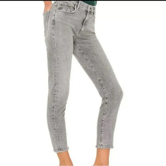 Agolde Feel Good Skinny Leg Jeans in Graystone Size 26