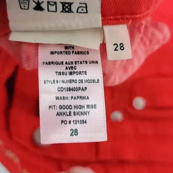 Alice and  Olivia High-Rise Ankle Skinny Jeans in Paprika