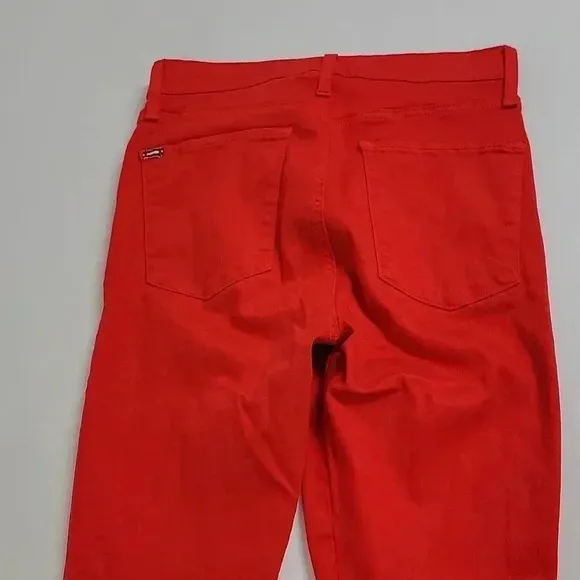 Alice and  Olivia High-Rise Ankle Skinny Jeans in Paprika