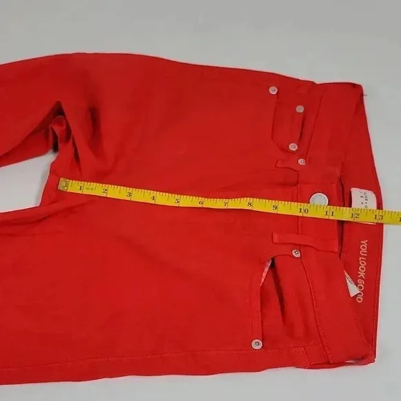 Alice and  Olivia High-Rise Ankle Skinny Jeans in Paprika