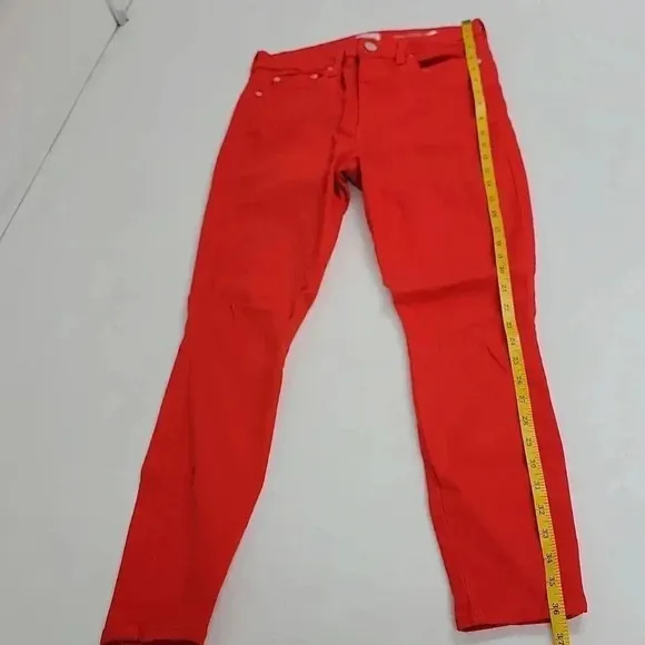Alice and  Olivia High-Rise Ankle Skinny Jeans in Paprika