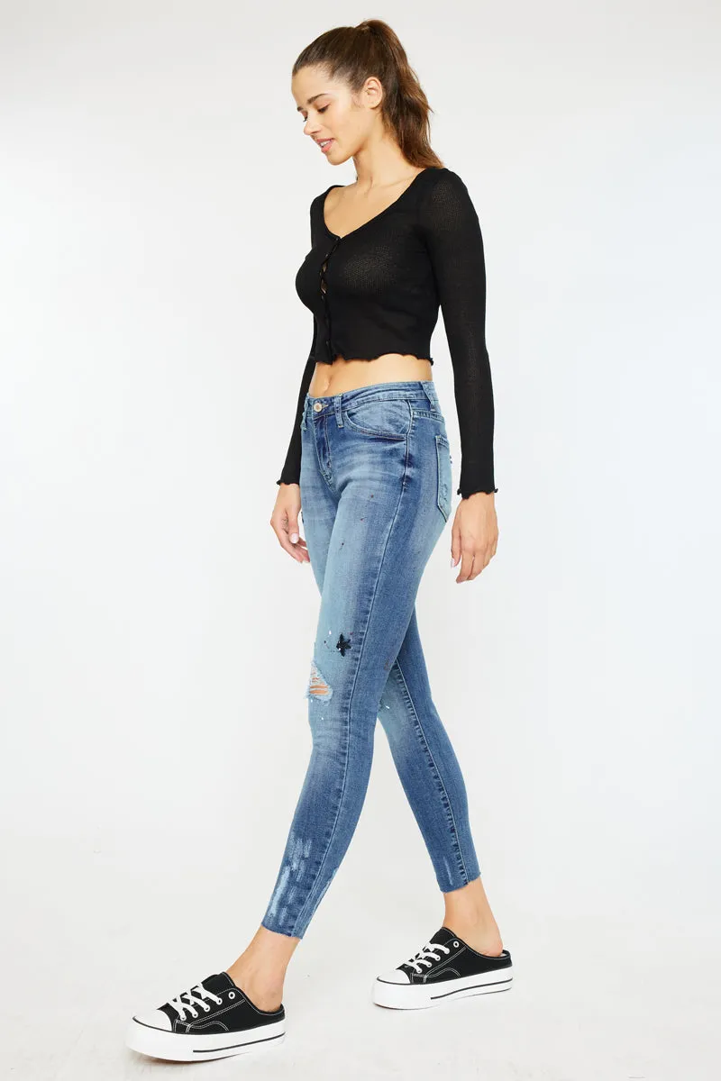 Allyson Mid Rise Super Skinny