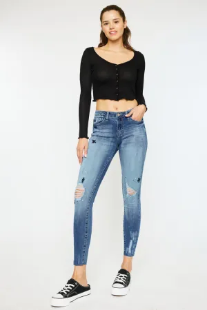 Allyson Mid Rise Super Skinny