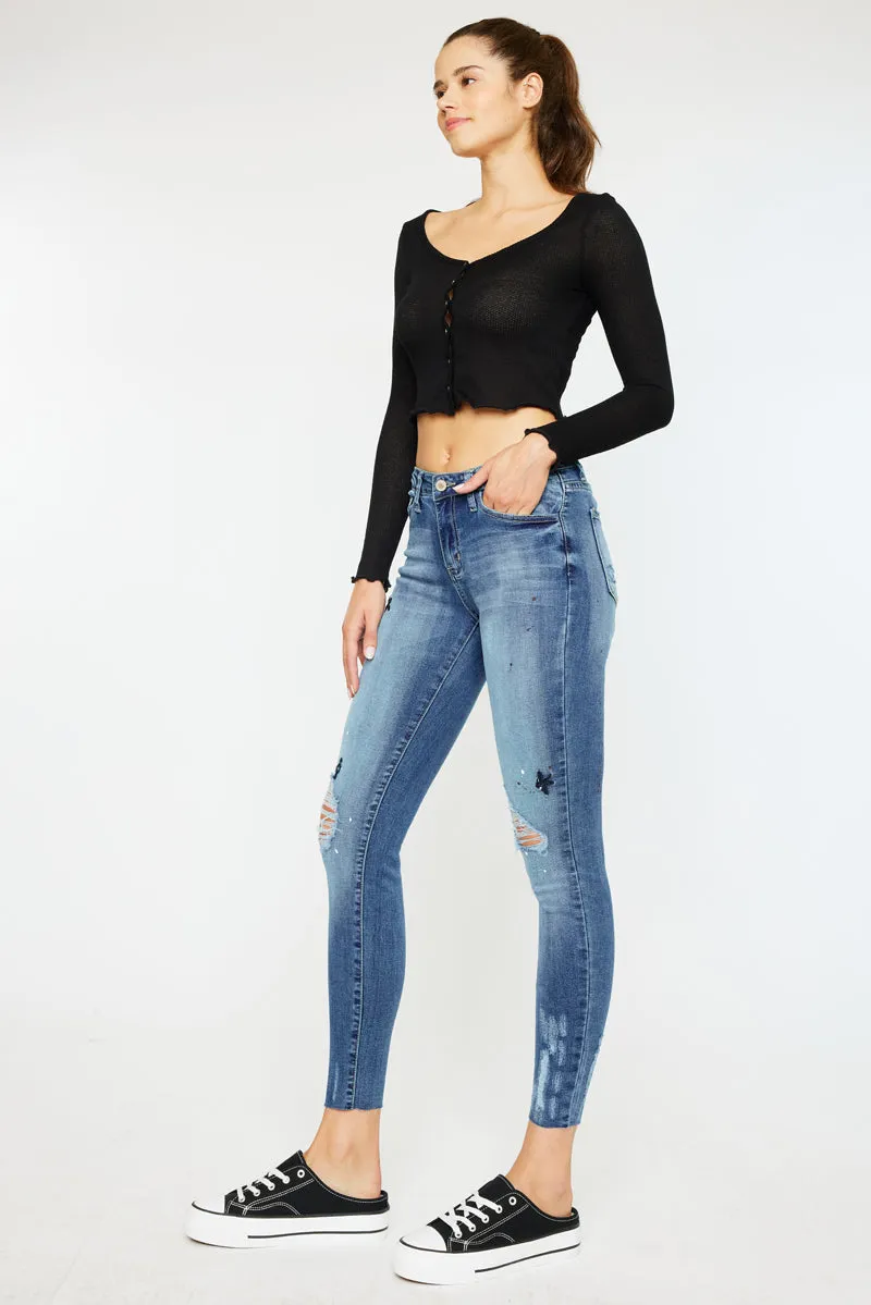 Allyson Mid Rise Super Skinny