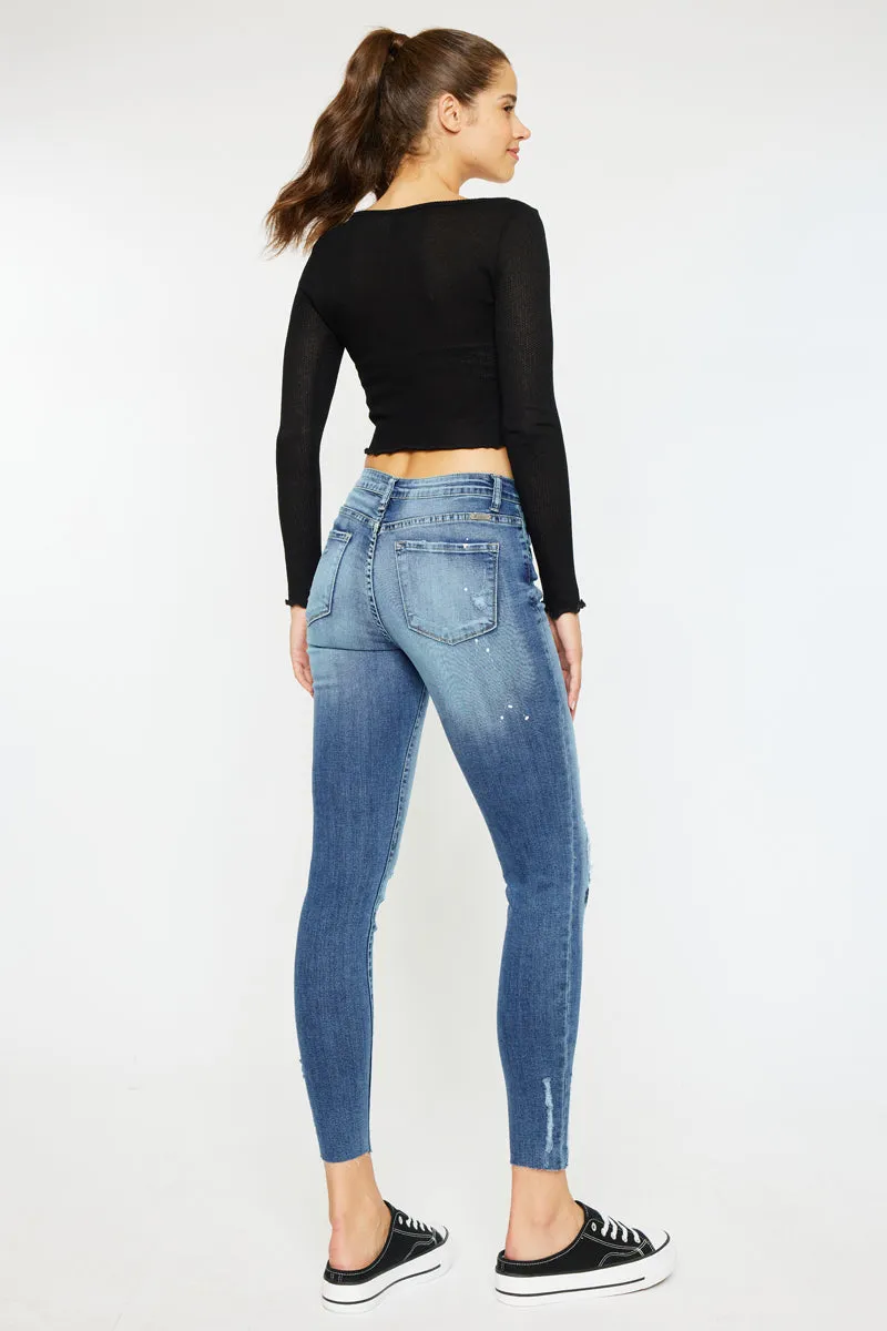 Allyson Mid Rise Super Skinny