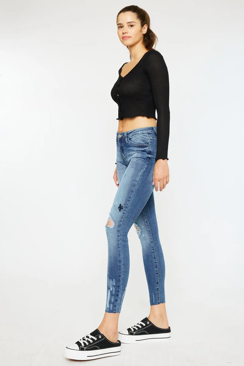 Allyson Mid Rise Super Skinny