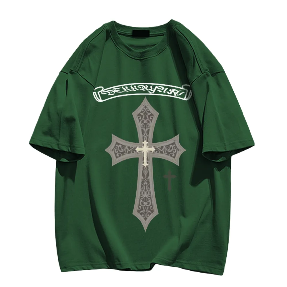 American Cross Letter Print T-shirt