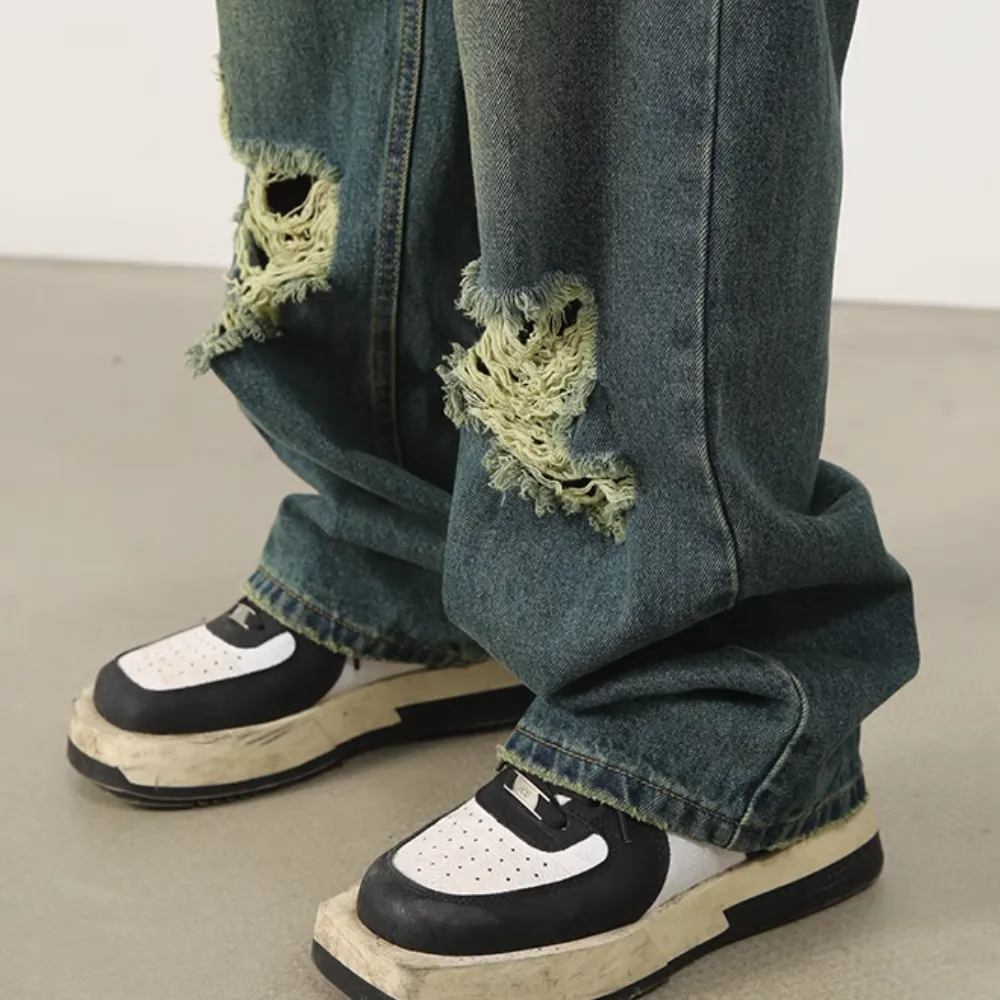 American Vintage Loose Ripped Jeans