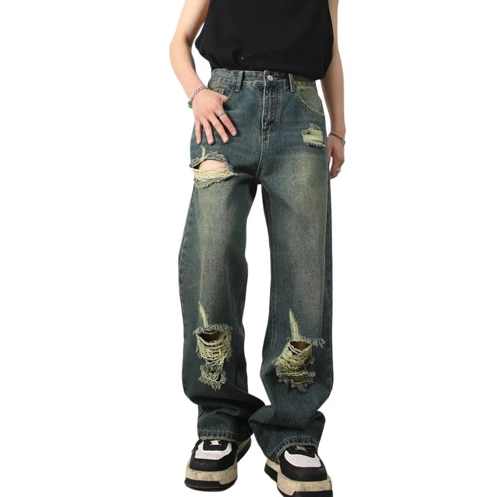 American Vintage Loose Ripped Jeans