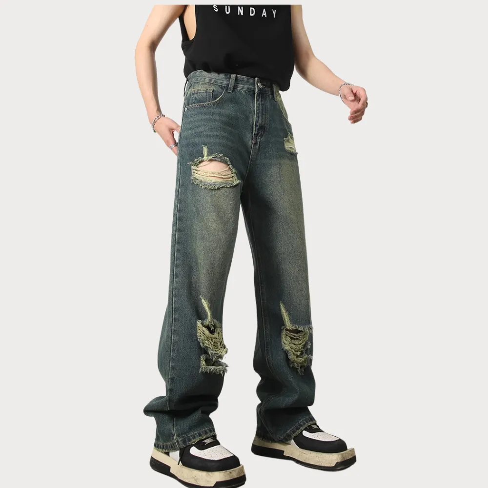 American Vintage Loose Ripped Jeans