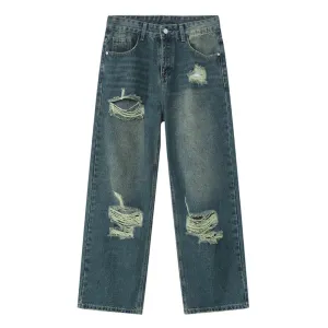 American Vintage Loose Ripped Jeans