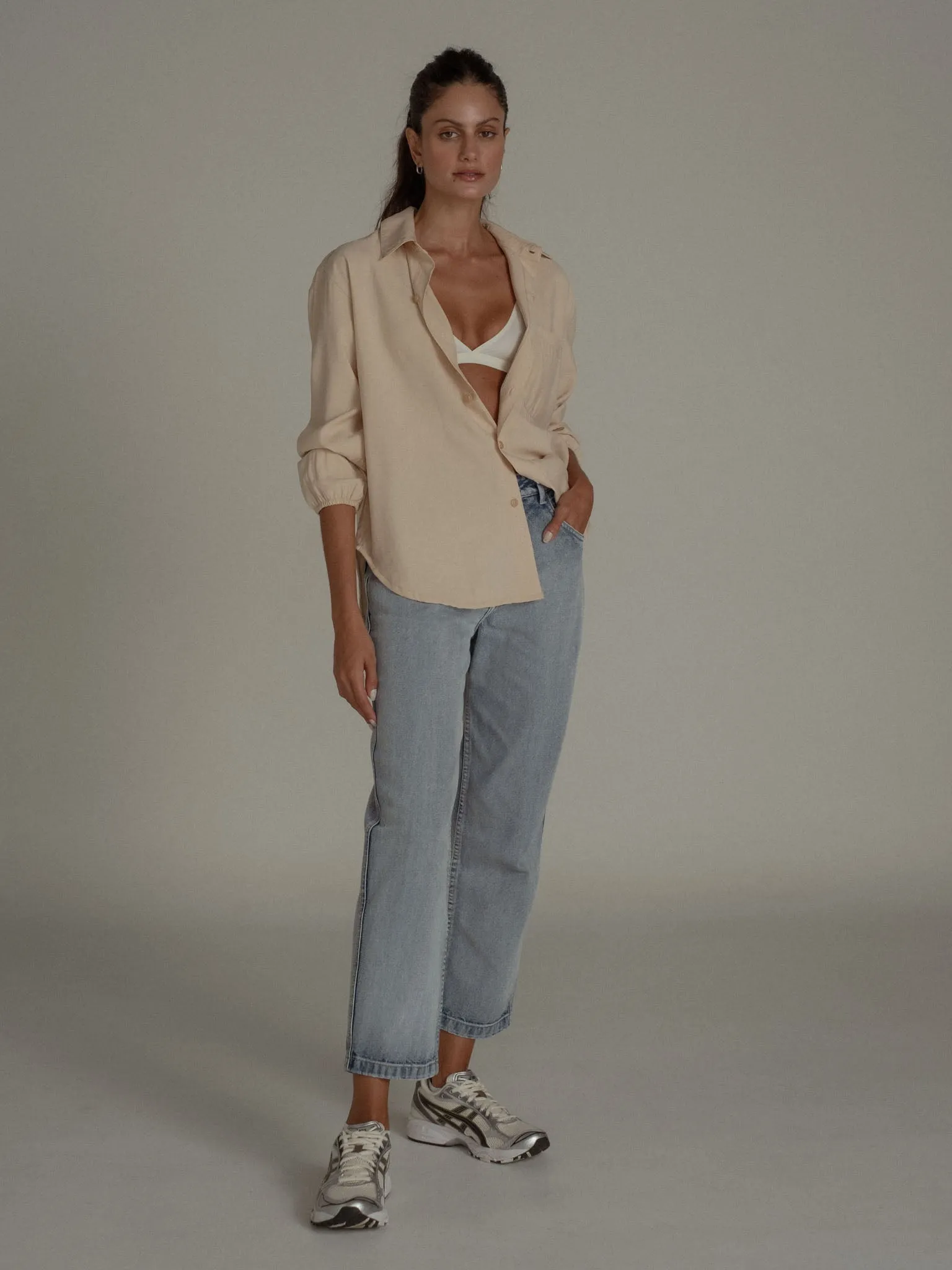 ANKLE STRAIGHT JEAN - LIGHT BLUE