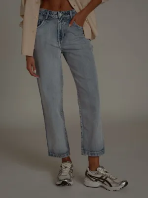 ANKLE STRAIGHT JEAN - LIGHT BLUE