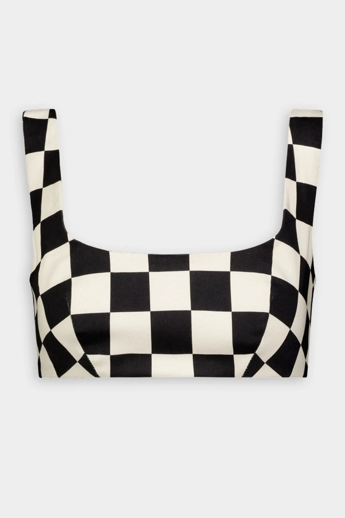 Anna Tie Back Crop Top in Black