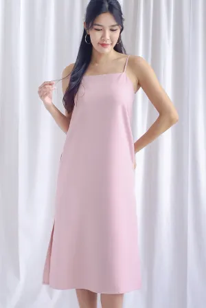 Annika Two Ways Slip Dress In Blush