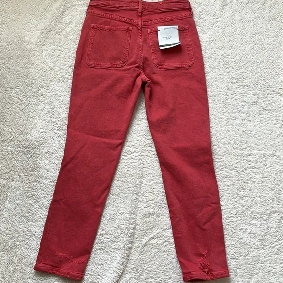 𝅺ANTHROPOLOGIE High-rise Red Jeans