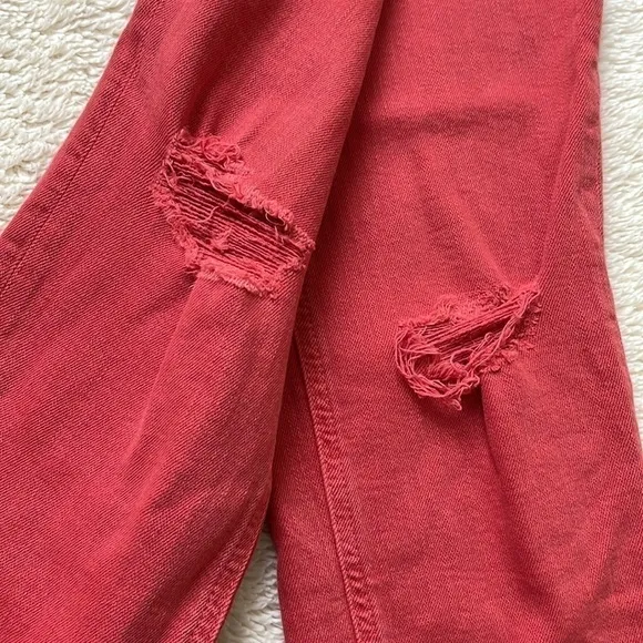 𝅺ANTHROPOLOGIE High-rise Red Jeans