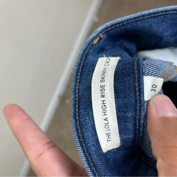 Aritiza Denim Forum The Lola High Rise Skinny Crop Jeans Size 30