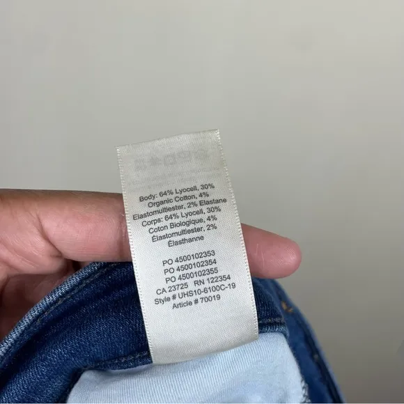 Aritiza Denim Forum The Lola High Rise Skinny Crop Jeans Size 30