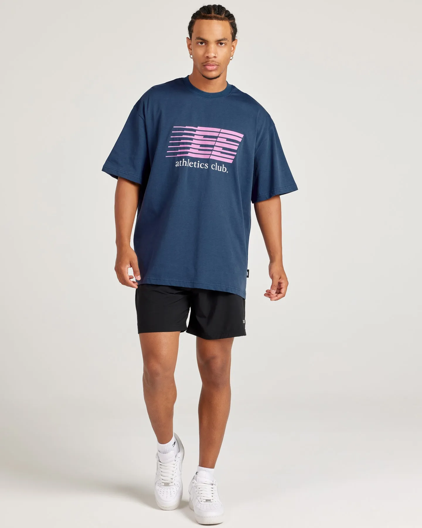 Athletics Club Tee - Blue Slate