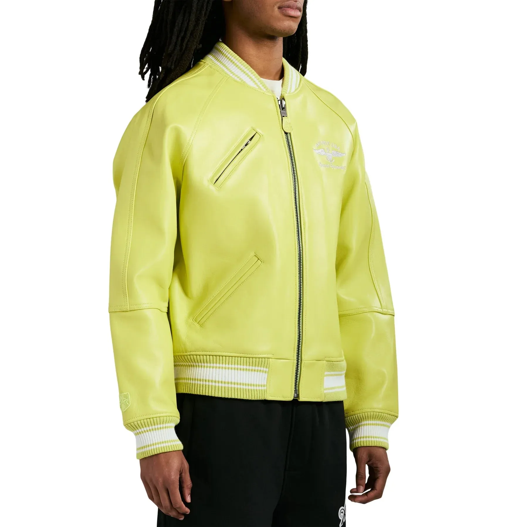 Avirex STADIUM JACKET (LIMEADE)