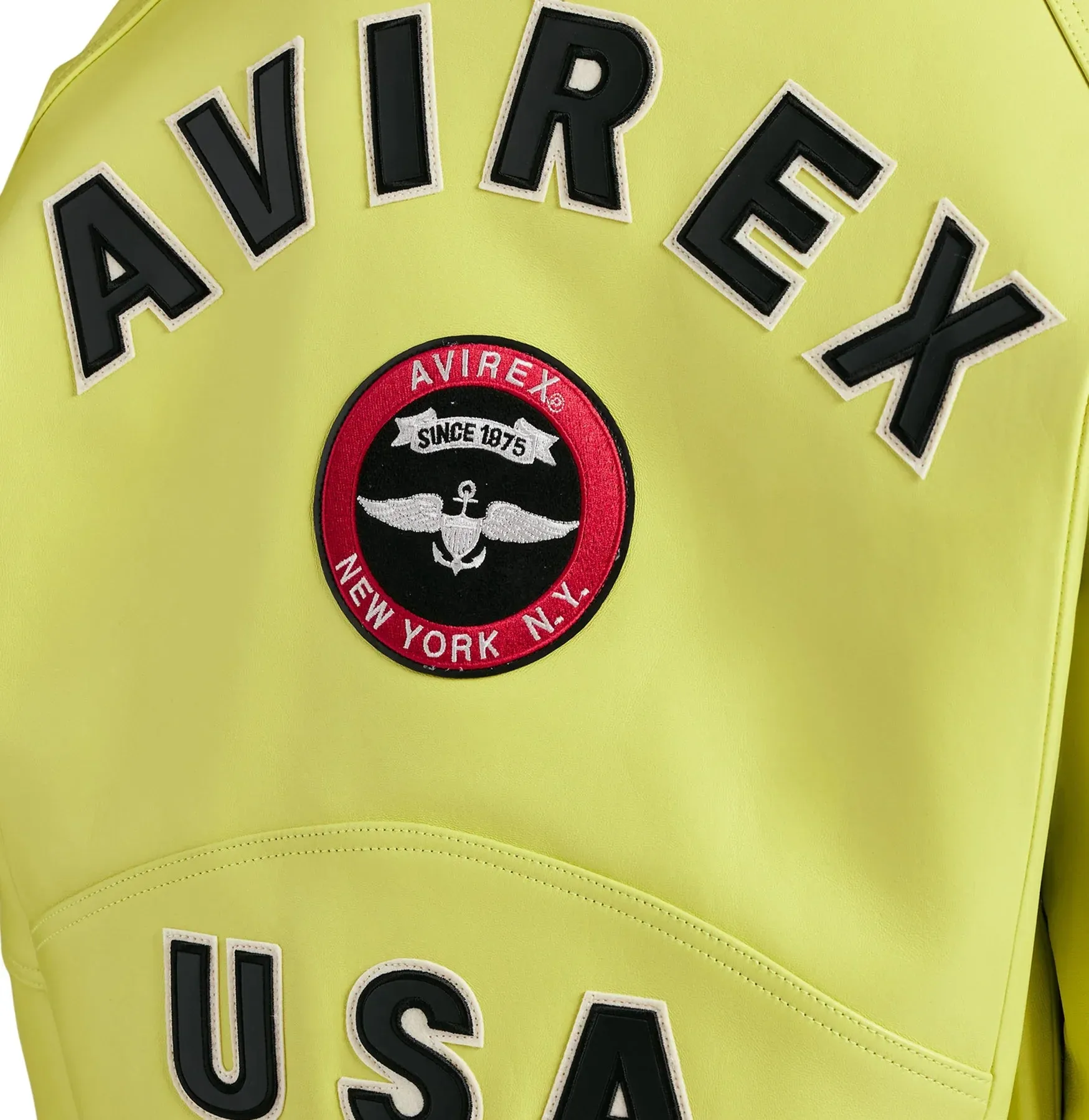 Avirex STADIUM JACKET (LIMEADE)