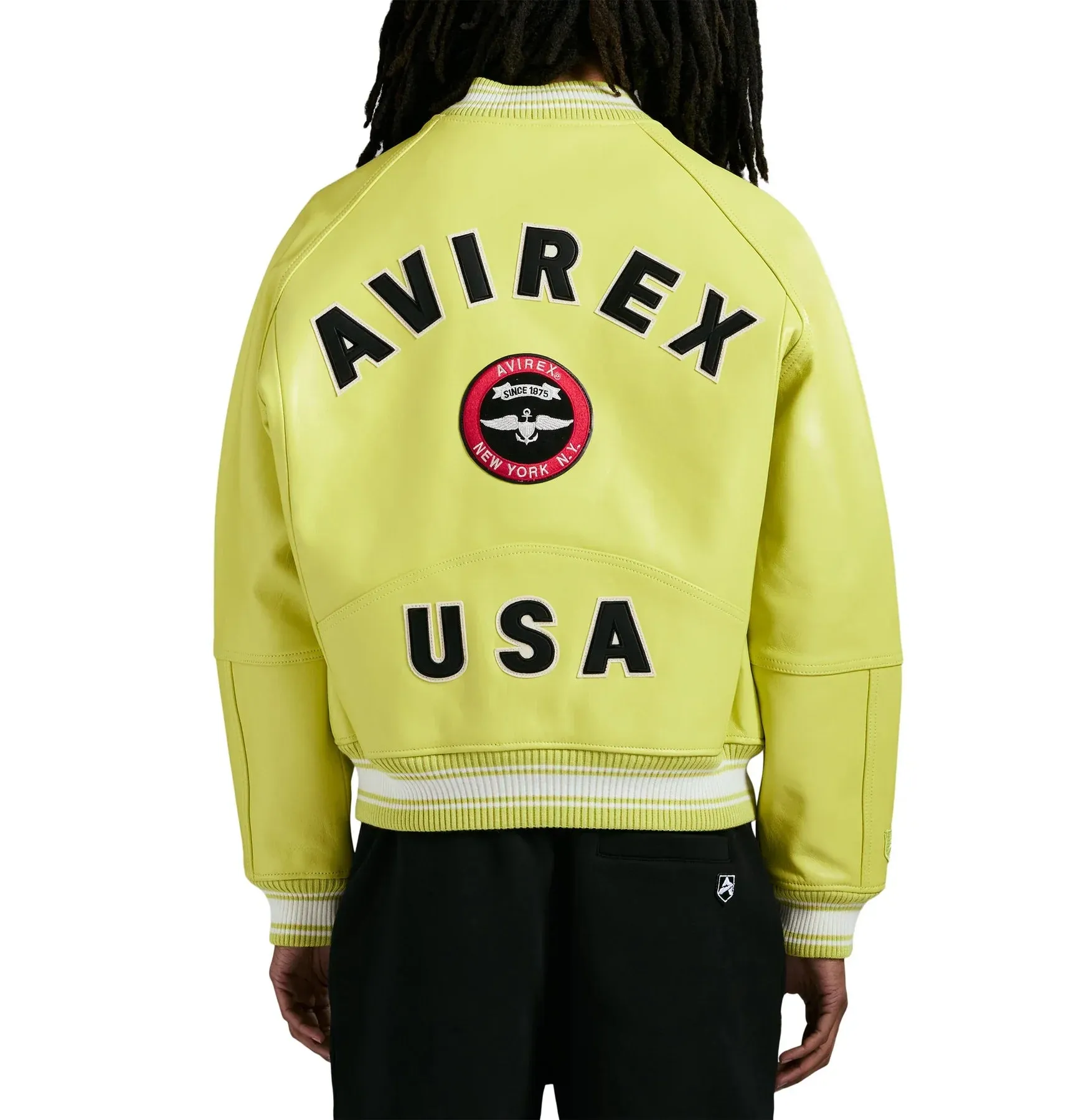 Avirex STADIUM JACKET (LIMEADE)