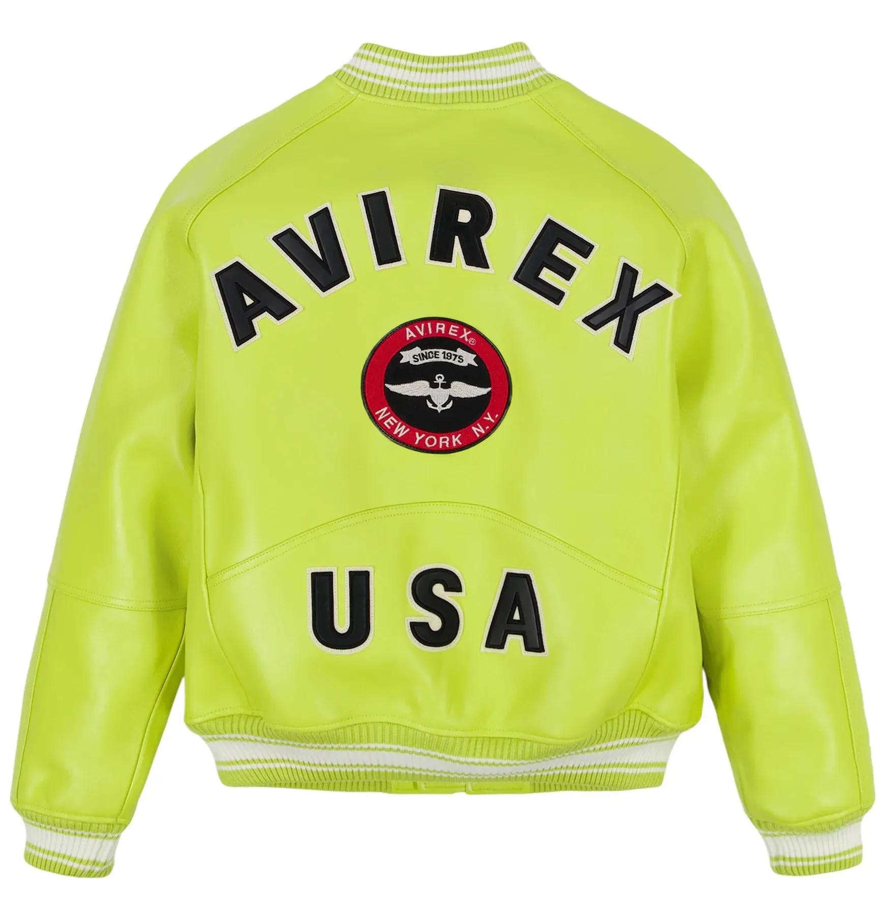Avirex STADIUM JACKET (LIMEADE)