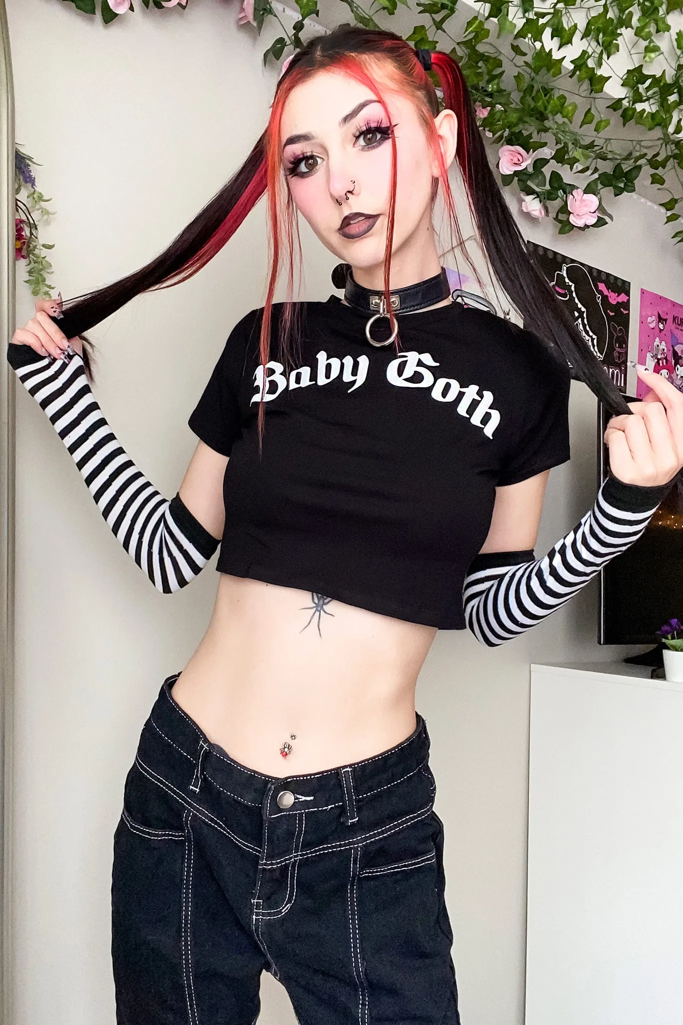 Baby Goth Crop Tee