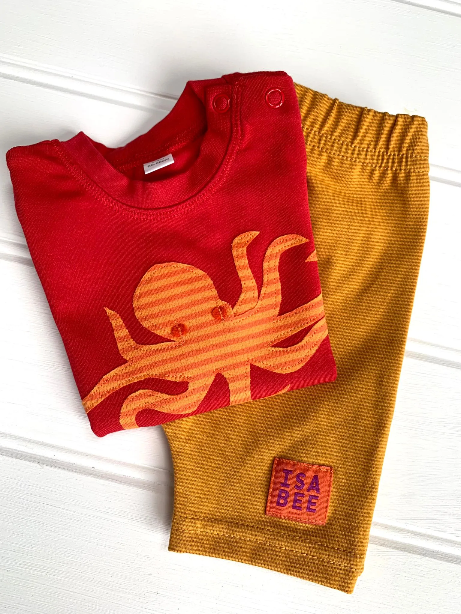 Baby Octopus T-shirt - Red