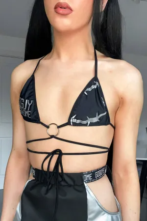 Barbwire Wrap Around Bikini Top