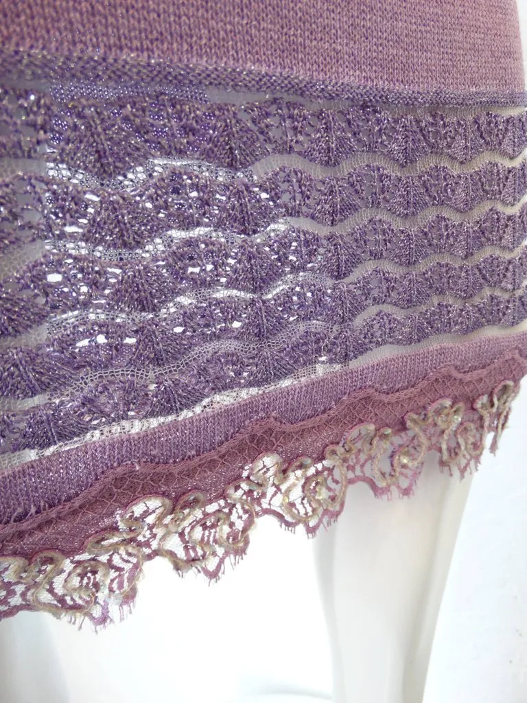 Bazaar Christian LaCroix Lavander Knit Dress