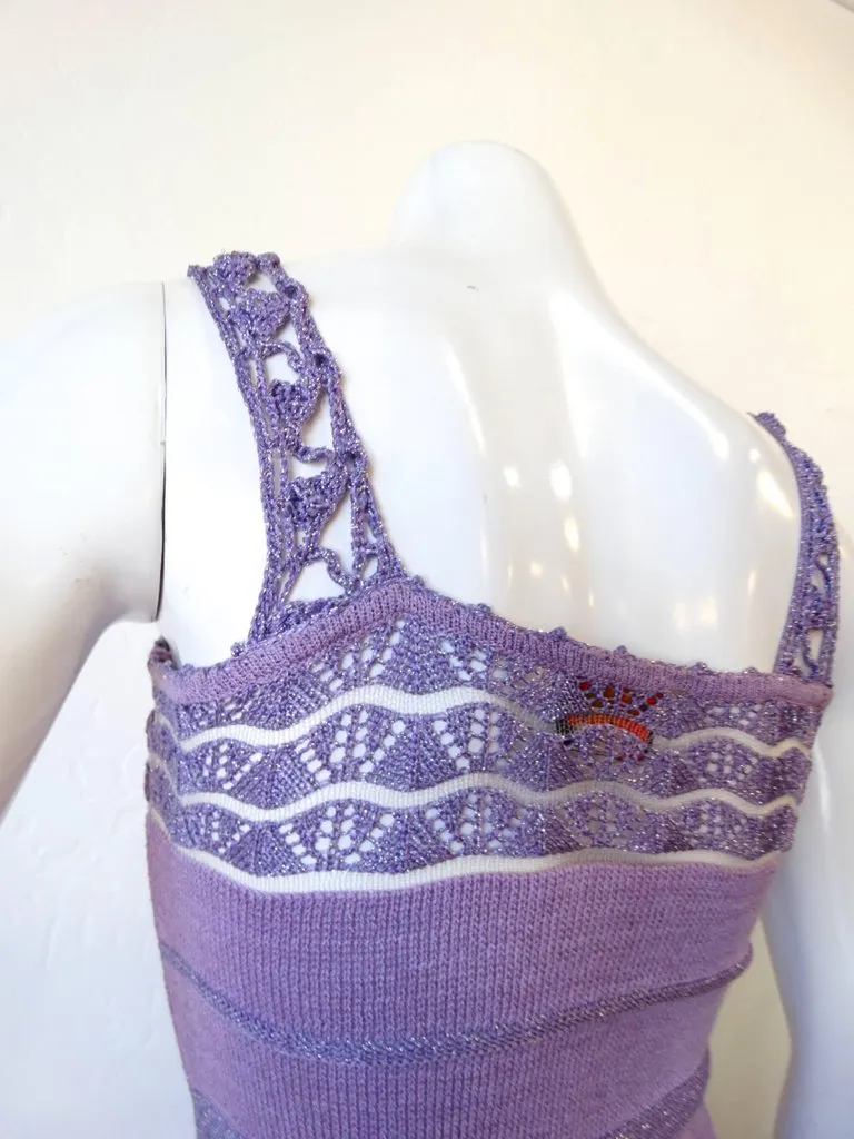 Bazaar Christian LaCroix Lavander Knit Dress