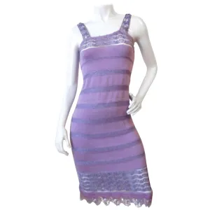 Bazaar Christian LaCroix Lavander Knit Dress