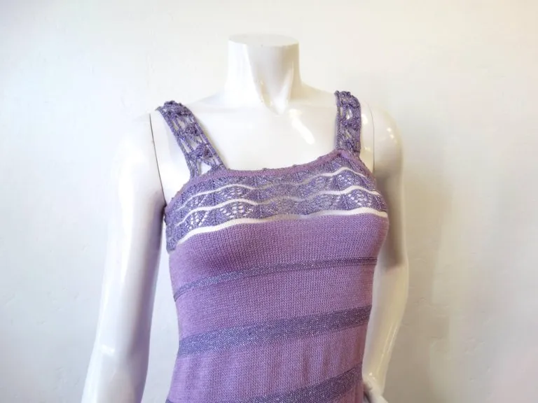 Bazaar Christian LaCroix Lavander Knit Dress