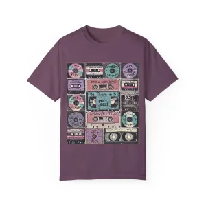 Be There in Five Episode Titles Mixtape Unisex Garment-Dyed T-shirt