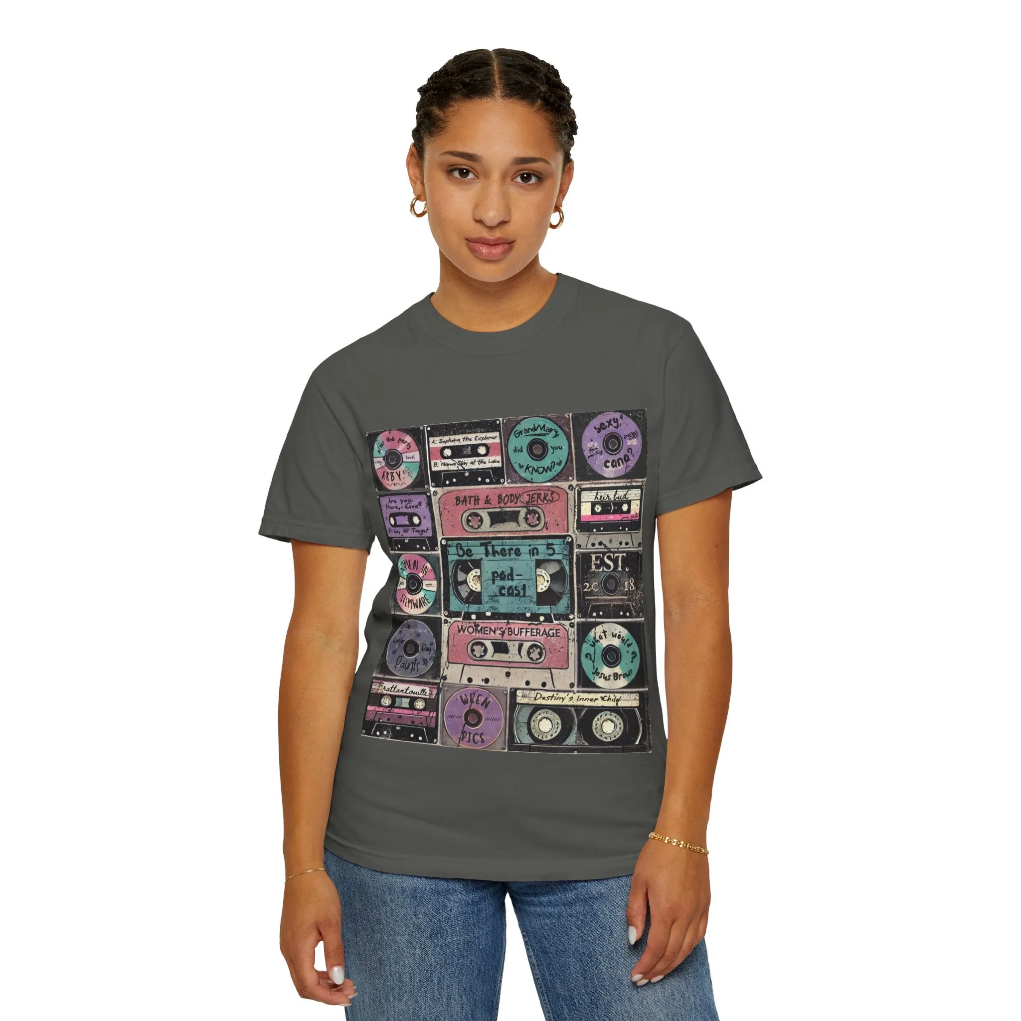Be There in Five Episode Titles Mixtape Unisex Garment-Dyed T-shirt