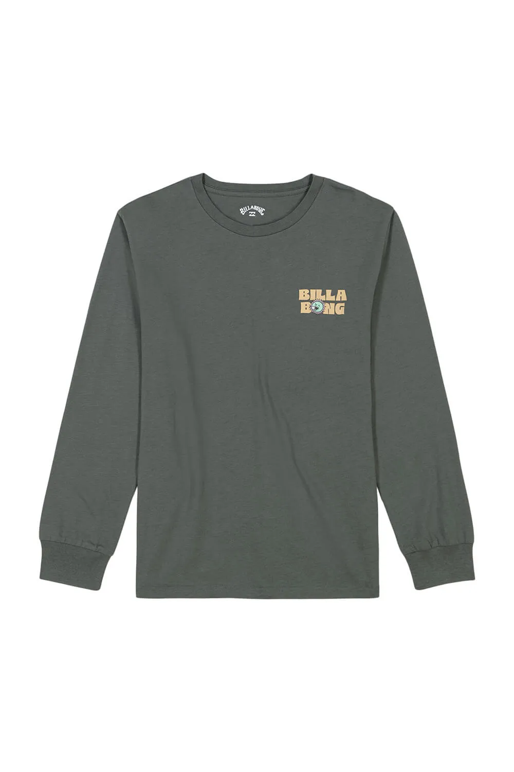 Billabong Youth Relax Graphic Long Sleeve T-Shirt for Boys in Slate Green | BSFHA52F-305