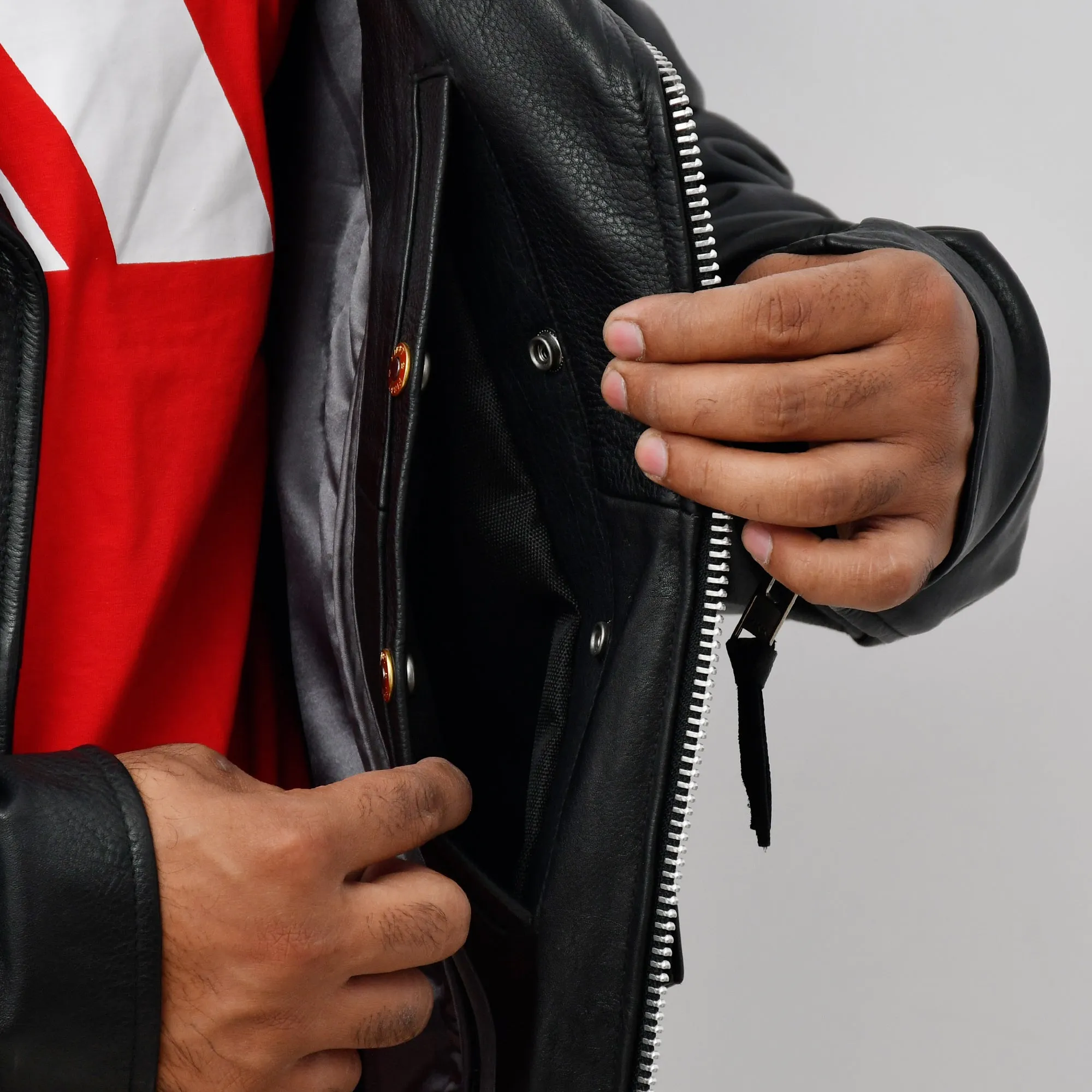 BLACK PANTHAR Motorcycle Leather Jacket
